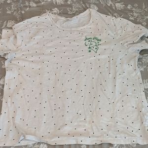 White Polka Dot Tee